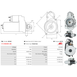 Käynnistysmoottori MERCEDES-BENZ TOURINO (O 510)_1