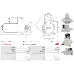 Käynnistysmoottori Chevrolet Onix LTZ_1