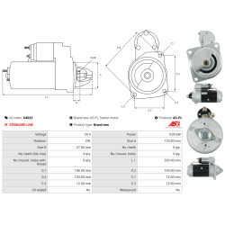 Käynnistysmoottori MERCEDES-BENZ UNIMOG_1
