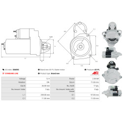 Käynnistysmoottori Cadillac CTS_1