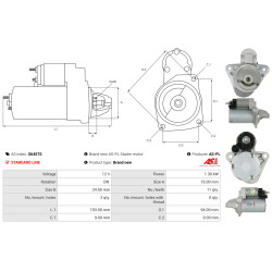 Käynnistysmoottori Cadillac CTS_1